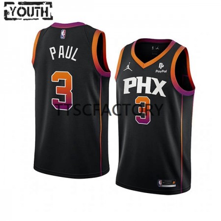 Kinder NBA Phoenix Suns Trikot Chris Paul 3 Jordan 2022-23 Statement Edition Schwarz Swingman